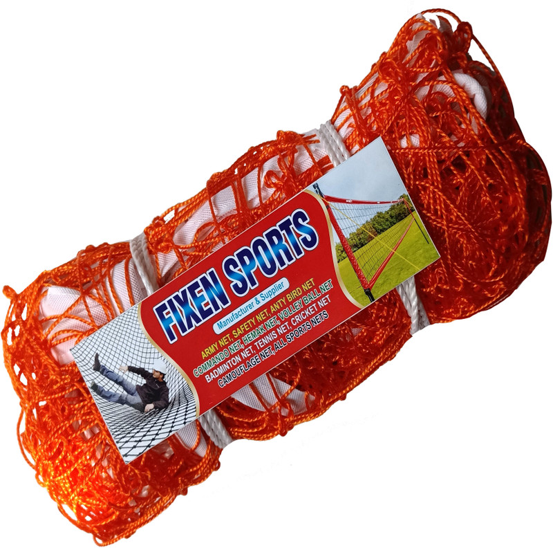 Dinetic Volleyballl Net Saiz 33x3.5 4 Said Tepe 2 Said Dori 4 mm Materiyal Hdpe Naylon Volleyball Net(Orange, White)