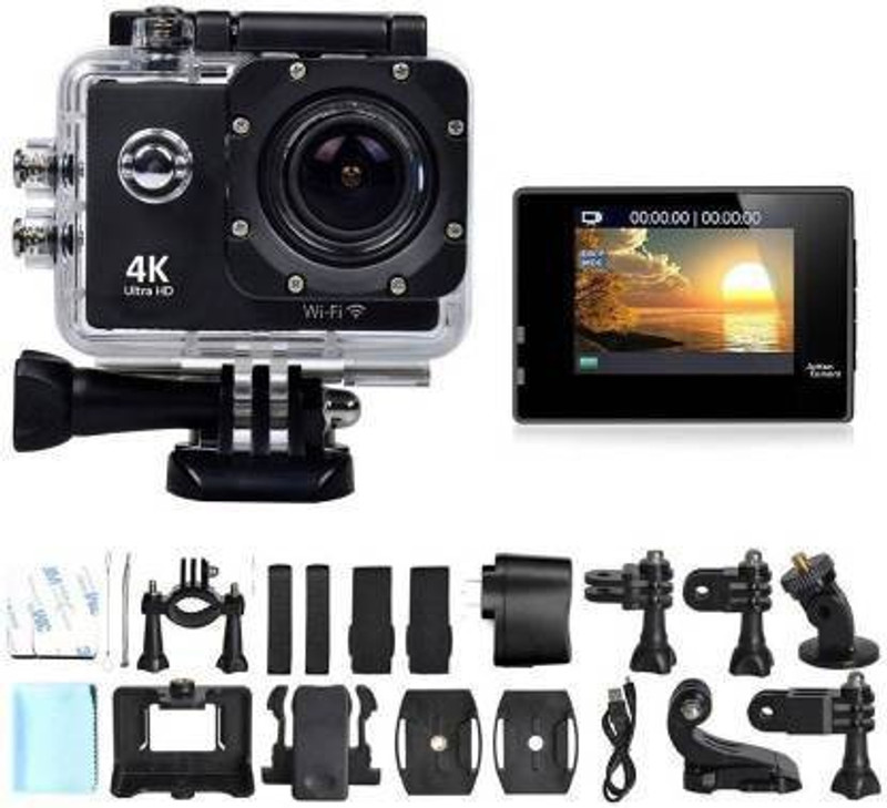 Whelked Action Camera 4k Camera (Color on Availability) Sports Camera Sports and Action Camera Sports and Action Camera Sports and Action Camera(Black, 16 MP)