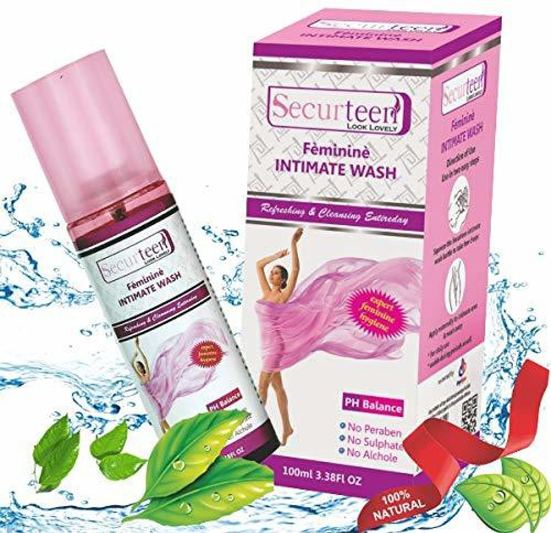 Securteen Intimate Wash 100 ml Intimate Wash(200 ml, Pack of 2)