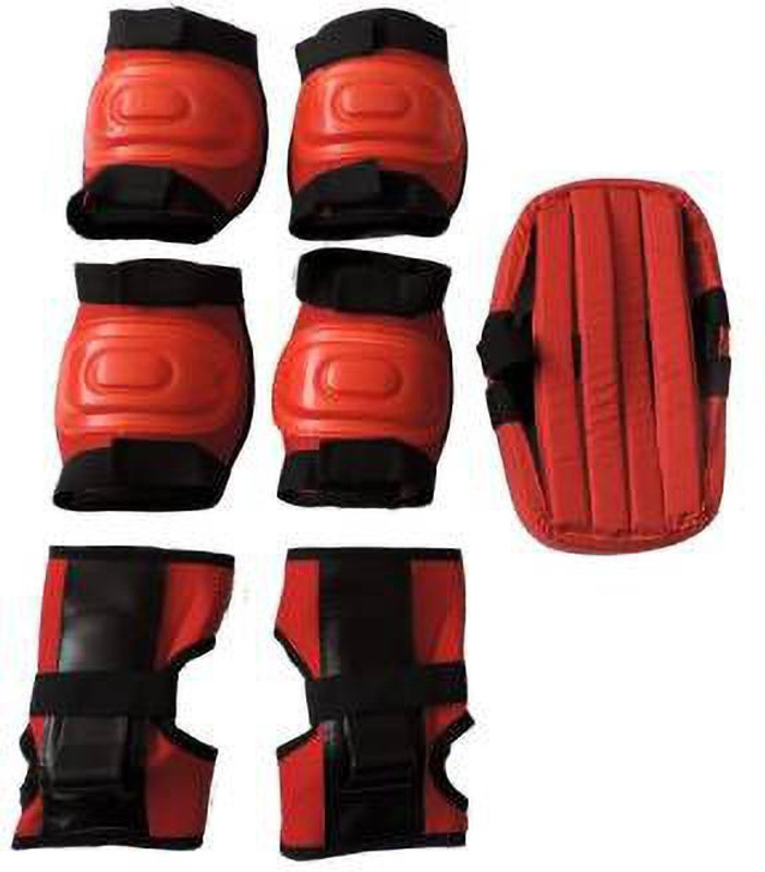 diego Red Skating Protective Guard, Knee, Elbow, Gloves, Eva Helmet, Skating Guards Skating Guard Combo(Red, Black)