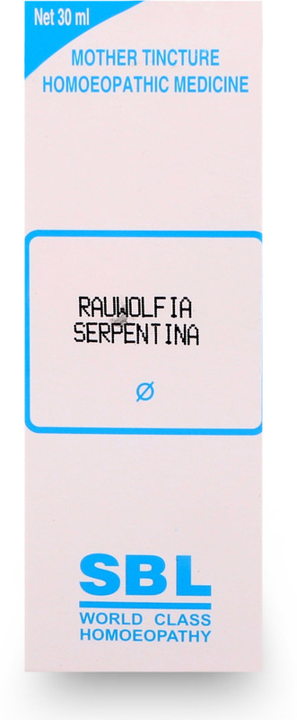 SBL Rauwolfia Serpentina Q Mother Tincture(4 x 30 ml)