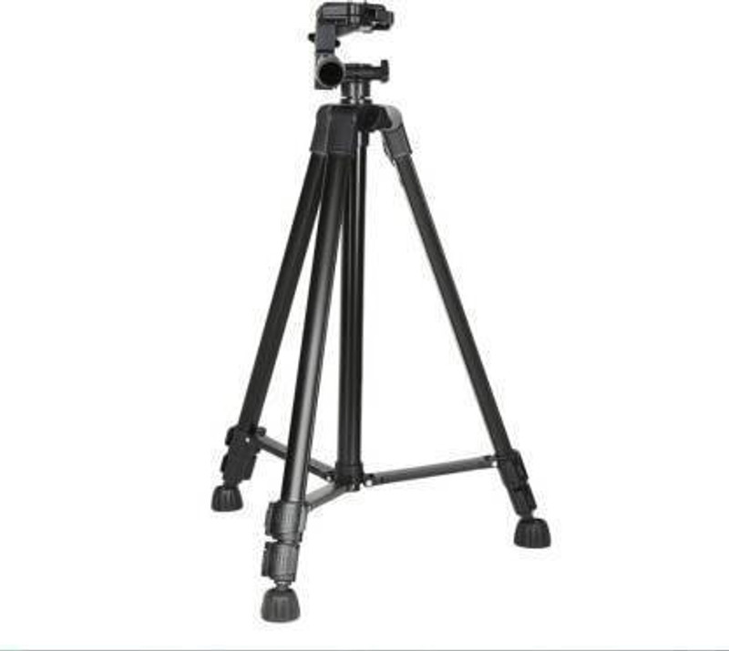 digiclicks Professional Aluminium Tripod 3366 Tripod Stand Heavy Quality for Digital Camera DSLR All Smart Phone Mobile Phone Tripod (Black, Supports Up to 2000 g) Tripod (Black, Supports Up to 2000 g) Tripod(Black, Supports Up to 2000 g)