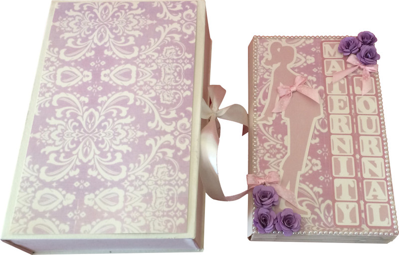 Crack of Dawn Crafts My Maternity Journal Mini Scrapbook Keepsake(Pink and Purple) Crack of Dawn Crafts My Maternity Journal Mini Scrapbook Keepsake(Pink and Purple)