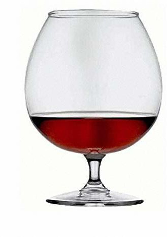 Incrizma (Pack of 2) Large Crystal Brandy Glasses, Hi Quality Cognac Balloon Glass Set of 2 - Perfect for Brandy, Whisky, Baileys Glass Set Whisky Glass(410 ml, Glass, White)