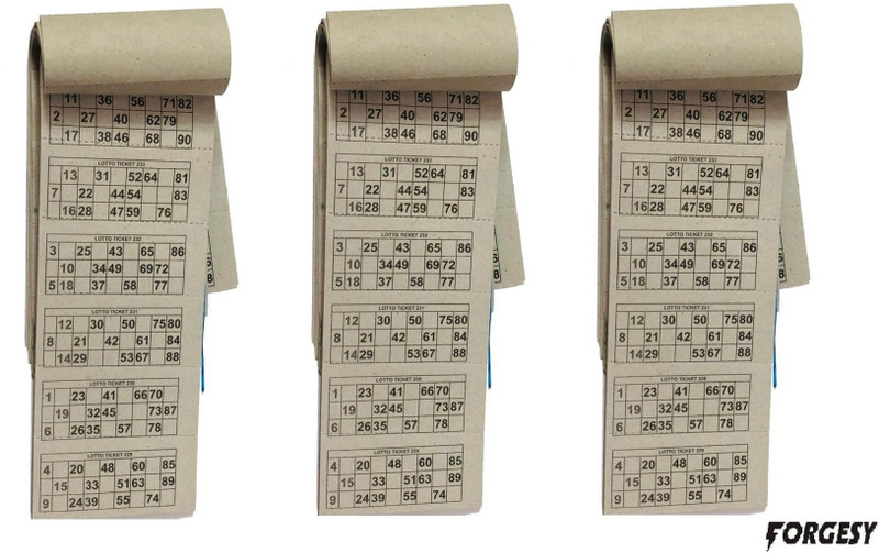 Forgesy TAMBOLA TICKETS, SET OF 3 BOOKS Board Game Accessories