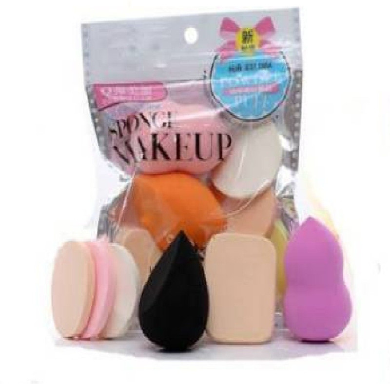 CRIYALE Women's Makeup Beauty Sponge Blender Face Powder Puff Cosmetic Tool for Foundations- puff sponge set of 6