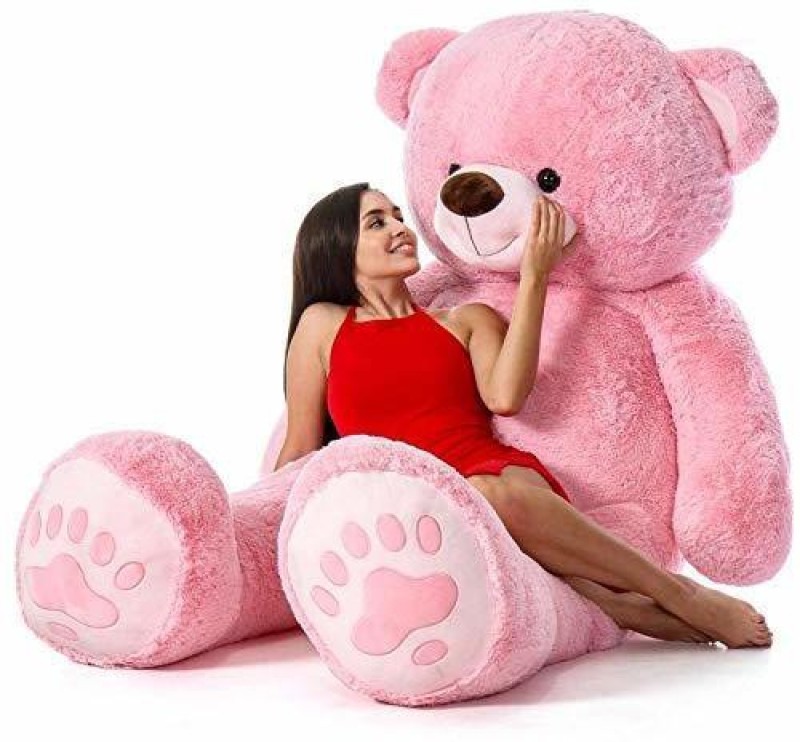 ASJS 3 feet pink teddy bear - 90 cm (Pink) high quality teddy bear girl friend gift - 90 cm(Pink)