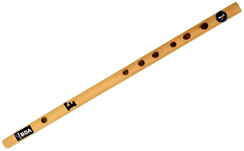 IBDA Flute F Scale for Beginner Bamboo Bansuri 19 inch Sanitized Go Vocal for Local for Learners Bamboo Flute(48 cm)