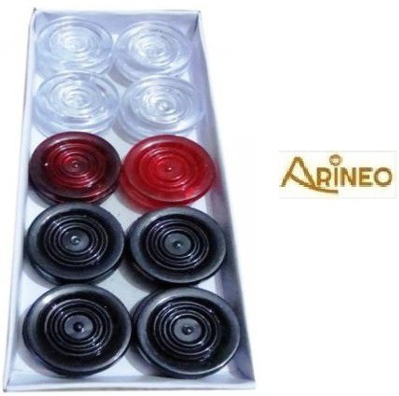 ARINEO Transparent Carrom Coin Carrom Pawns Carrom Pawns(Pack of 20)