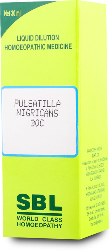 SBL Pulsatilla Nigricans 30C Liquid(2 x 30)