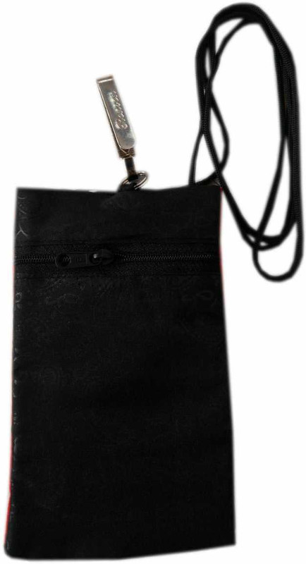 Vingaboy Eco Friendly Cotton Zipper Black Pouch for Women Pouch