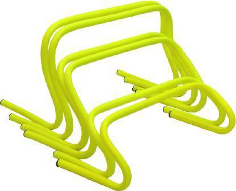 L'AVENIR Sports (2 * 6inch + 2 * 9inch + 2 * 12inch) SPEED HURDLES for SPEED, STAMINA PVC Speed Hurdles(For Adults Pack of 6)