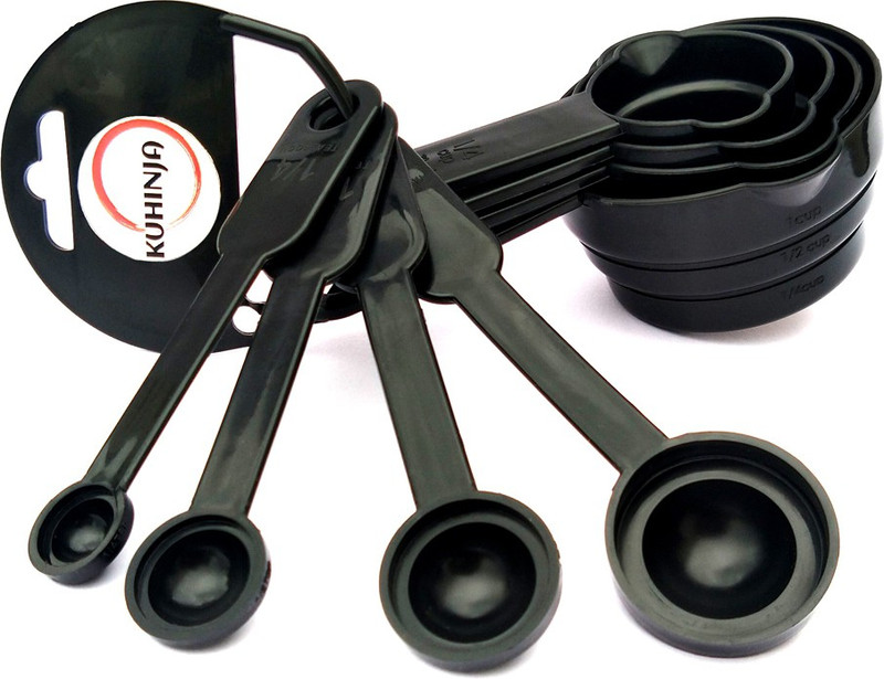 kuhinja 8 PIECES MEASURING SPOON AND CUP Measuring Cup(300 ml, 600 ml, 1200 ml, 2400 ml)