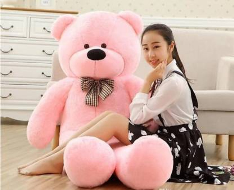 RIYASAT 4 feet teddy bear pink color - 120 cm(Pink)
