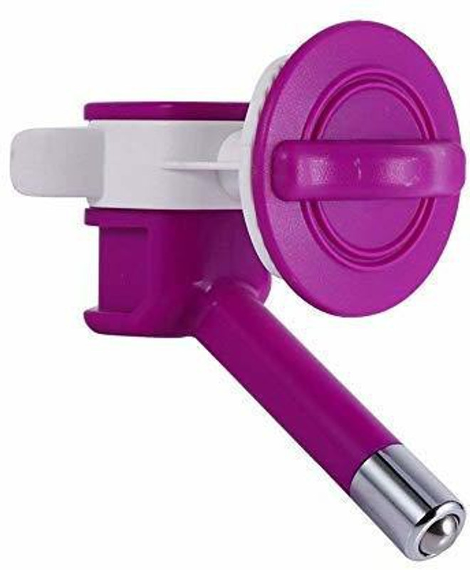 PSK PET MART Pet Water Dispenser, Automatic Nozzle Drinker Hanging Dog Cat Puppy Drinking Fountain Water Feeding Bottle Kettle, Medium Round Plastic Pet Bottle(250 ml Purple)