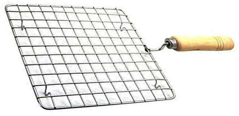 RAU MA Squire Roaster With Wooden Handle_05 2 kg Roaster(Silver)