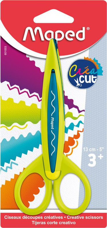 Maped Craft Crea Cut Single Blade Blister Scissors(Set of 1, Multicolor)