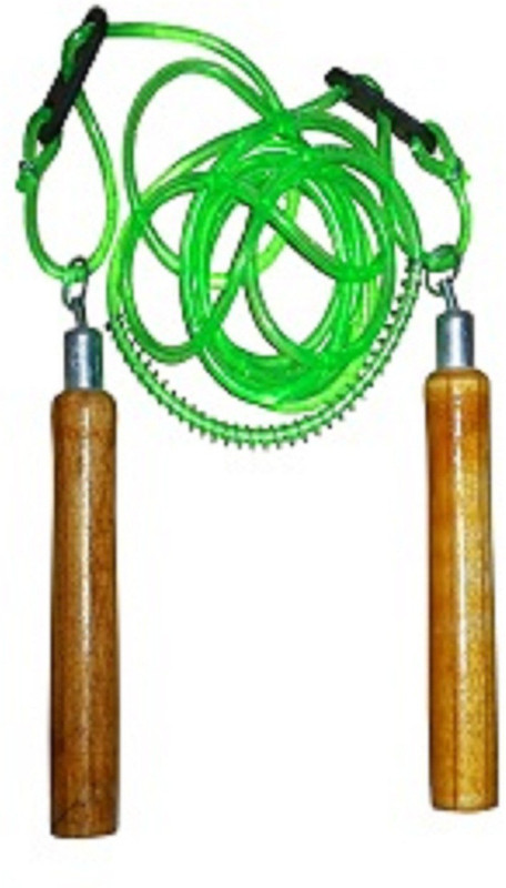 kay kay Classic 6 mm Beaded Skipping Rope(Green, Length: 274 cm)