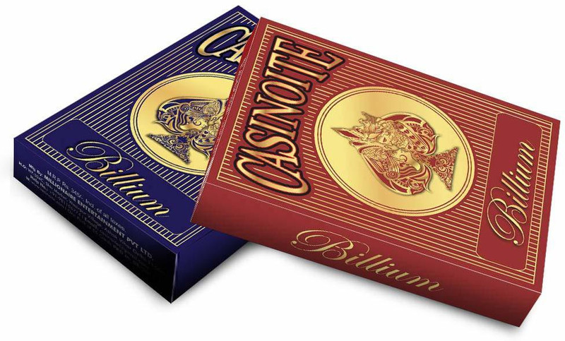 Casinoite Billium Poker Playing Card (Blue, Red) -2 Pieces(Multicolor)