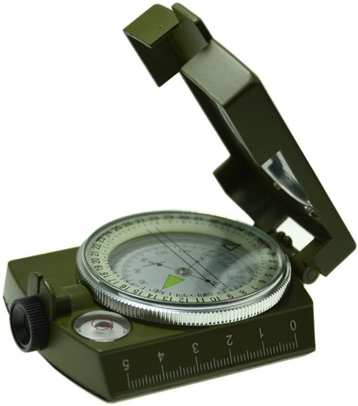 play run Metal Waterproof Compass,Camping Compass Fluorescent Pointer Compass(Army Green) Compass(Green)