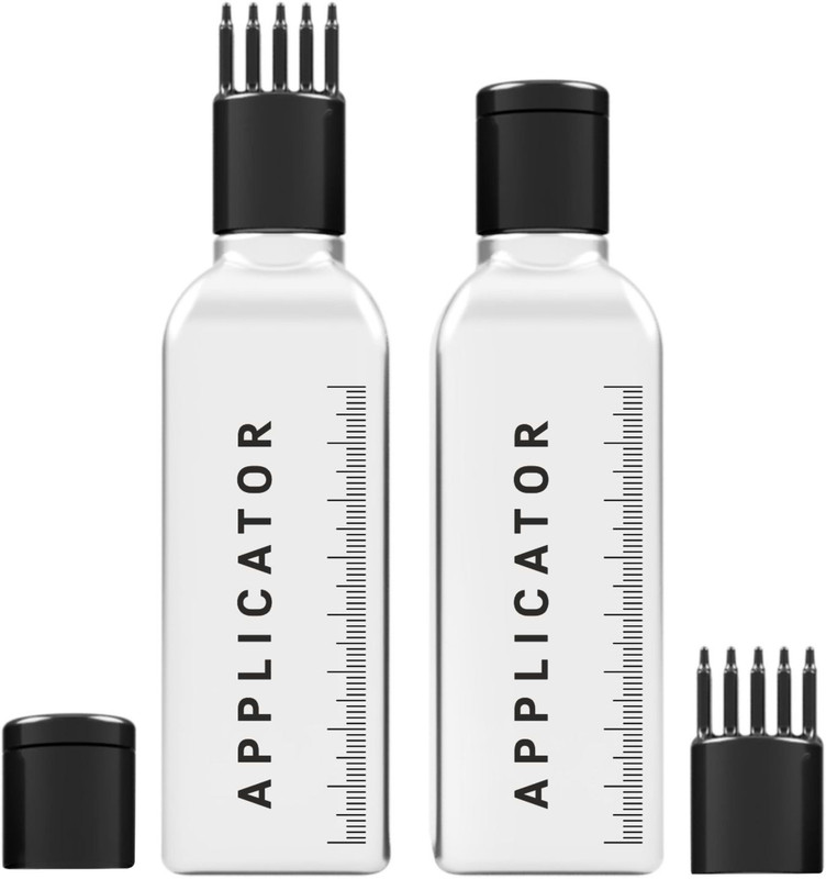 Chariot New york Hair Root Applicator Bottle with Comb Cap for Applying Hair Oil, Shampoo and Medicines