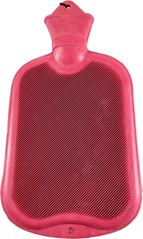 DUCKBACK Leakproof Rubber Bottle With Brass Metal Cap One Side Ripped Non-electrical 1.5 L Hot Water Bag(Pink)