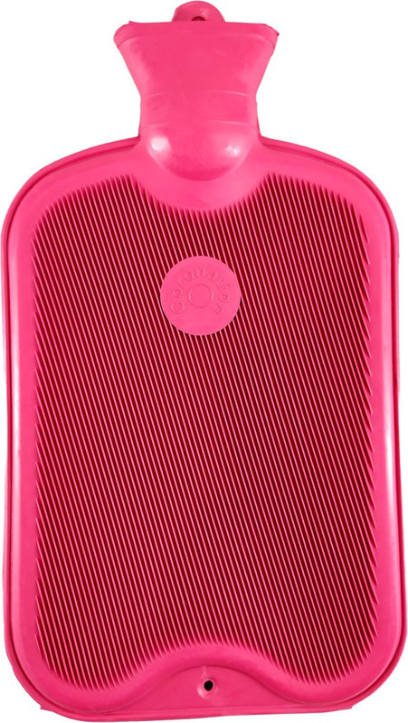 CORONATION Leakproof Rubber Hot Water Bottle One Side Ribbed for Pain Relief Non-Electrical 1.5 L Hot Water Bag(Pink)