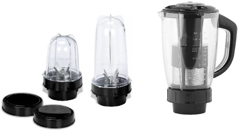 Silentpowersunmeet Nutri Bullet Jar 2 + Juicer Jar Black Combo Mixer Juicer Jar(1250 ml)