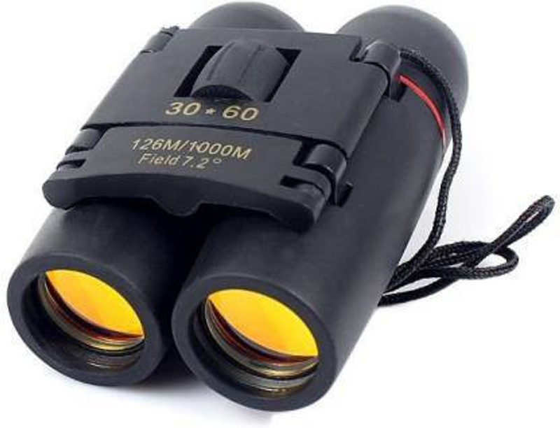 FosCadit 30X60 Adults Kids Bird Watching Hiking Wildlife Hunting Portable Pocket Size Binoculars Telescope for Travelling Binoculars(60 mm , Black)