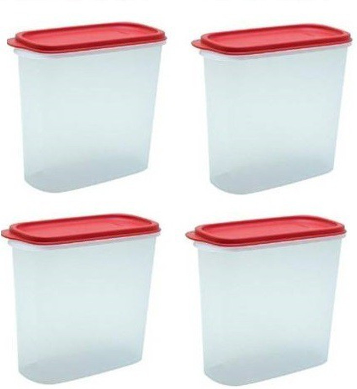 TUPPERWARE Plastic Utility Container - 440 ml(Pack of 8, Red)
