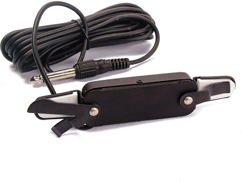 Boom Box Guitar Pickup Audio Transducer Amplifier 12 Hole 1/4" Connector Cable Single Angled TS Patch Cable(3.5 m in Length)