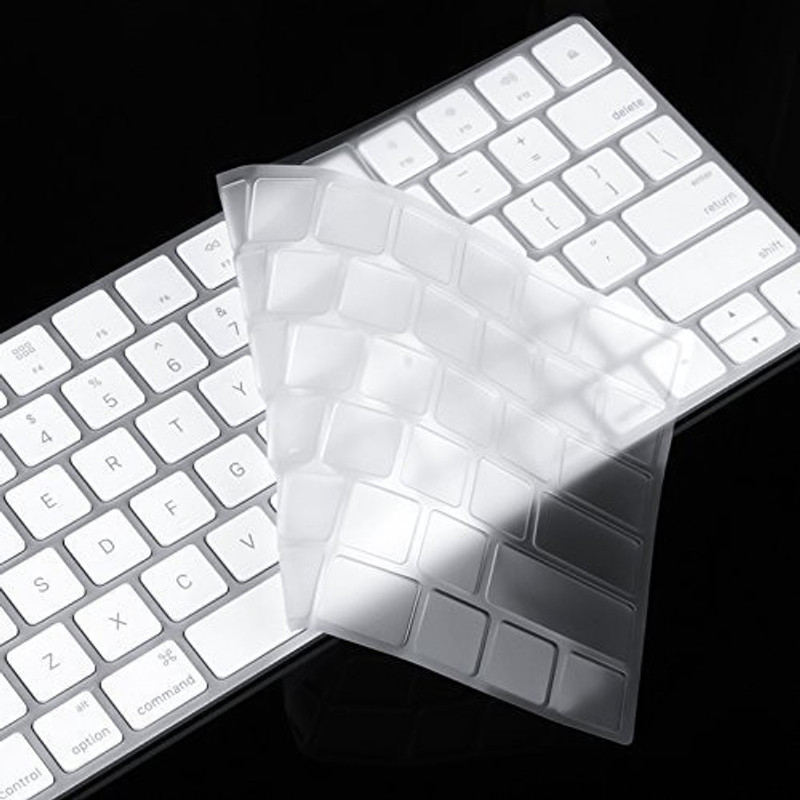 Saco Ultra Thin Clear Soft TPU Cover for Apple Magic US version Desktop Keyboard Skin(Transparent)