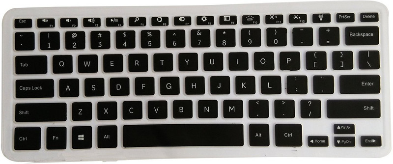 Saco Chiclet for Dell Inspiron 3442 14 inch Notebook  Laptop Keyboard Skin(Transparent)