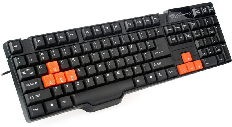 Natec Genesis NKL-0262 Wired USB Gaming Keyboard(Black)