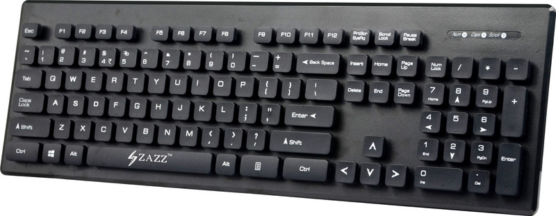 Zazz ZKB0037 Wired USB Laptop Keyboard(Black)