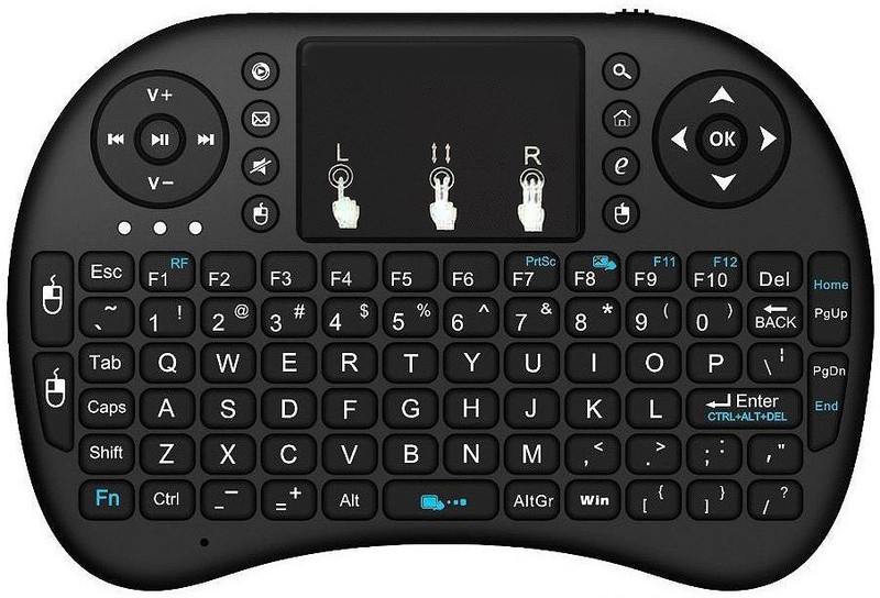 HiTechCart Keybordw1 Bluetooth, Wired USB, Wireless Laptop Keyboard(Black)