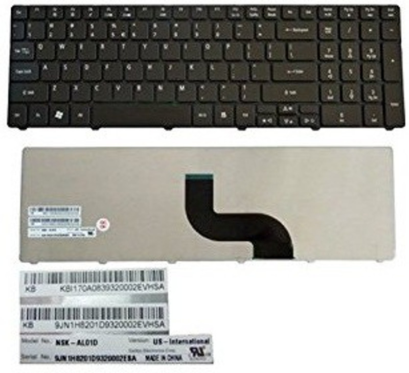 AIS For Acer Aspire 5738,5738z,5741,5742,5810T 5750 5820G 5820T Laptop Keyboard Internal Laptop Keyboard(Black)