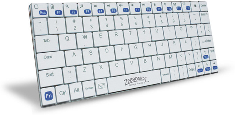 Zebronics Tabmate White Bluetooth Laptop Keyboard(White)