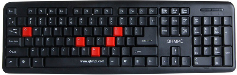 quantam QHM7403 Wired USB Tablet Keyboard(Black)