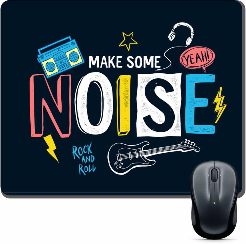 Monk Matters NOISEPAD009 Non Slip Base Mousepad(Black)