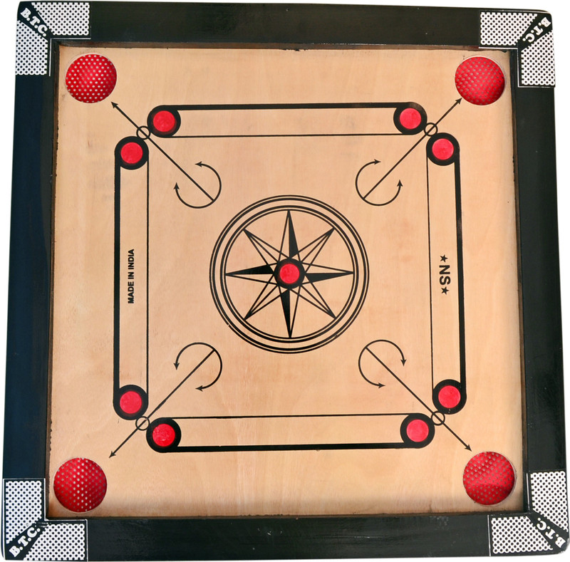 PAL ENTERPRISES 20 INCH GLOSS FINISH SMALL CARROM BOARD 50.8 cm Carrom Board(Brown, Black)