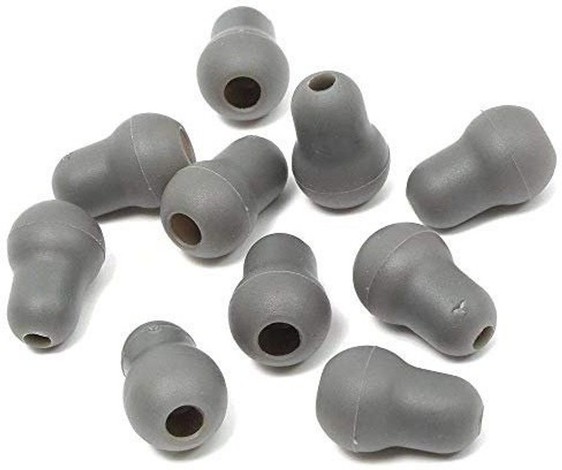 Slovia Silicon Fully Soft And Comfortable Large Stethoscope Ear Knobs Black Pack Of 4 Black Knobs Stethoscope Ear Knobs(Black)