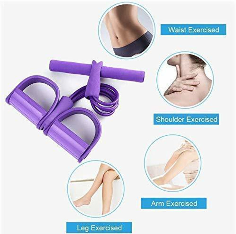 CountryLink Pull Reducer Bands 4 Yoga Sports, Arm Exercise, Tummy Body Building Training Resistance Tube(Blue)