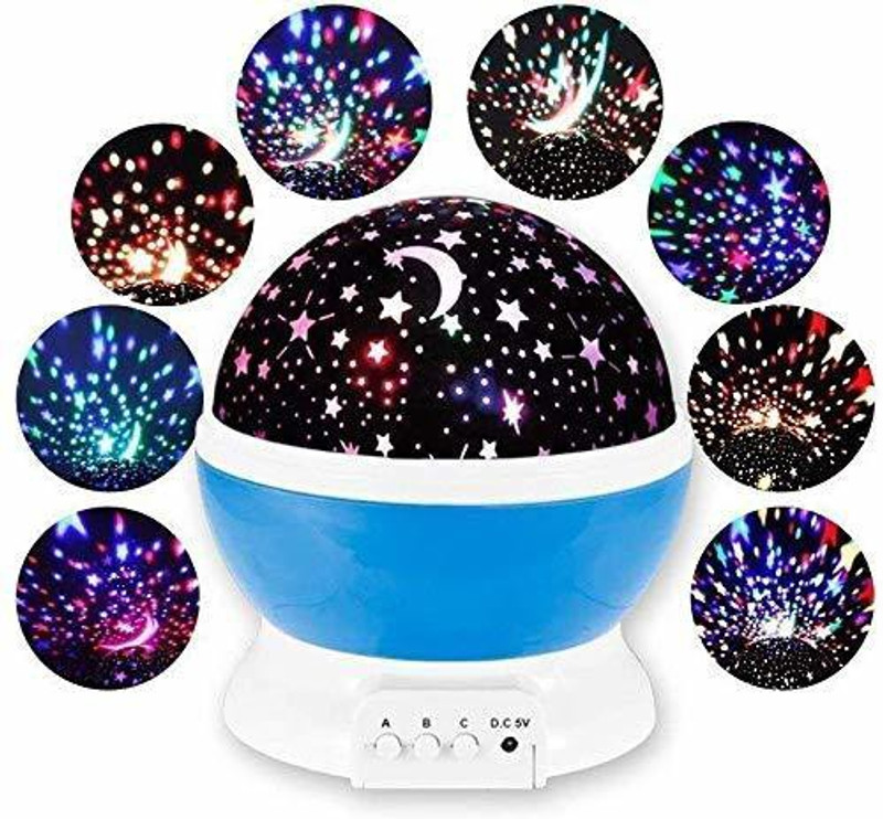 UNZAG Star Master Sky Starry Night Projector Bed Amazing Colourful LED Star Master Sky Study Lamp(12.7 cm, Multicolor)