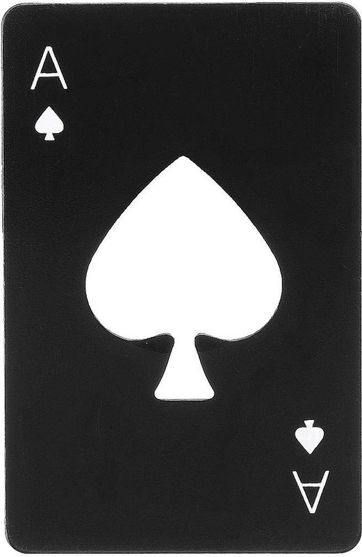 PRO365 black-opener Casino Poker Stainless Steel Bottle Opener(Pack of 1)
