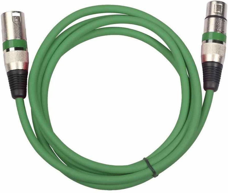 KEKROWN XLR Male to XLR Female Cable 5 Meter (5 Meter, Yellow) Double Angled XLR Patch Cable(5 m in Length)