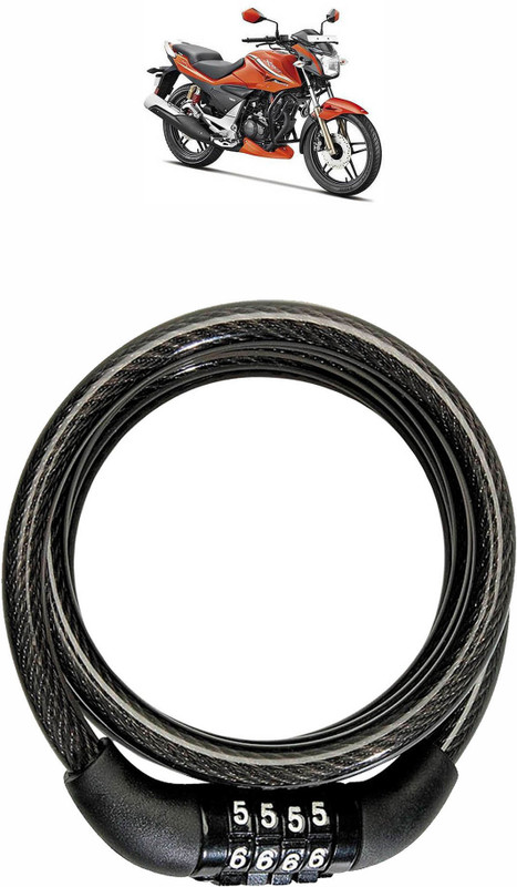 Vagary Steel Combination Lock For Helmet