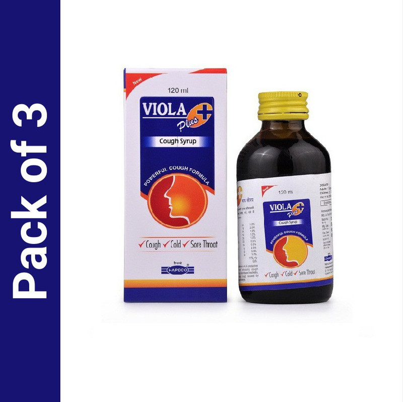 HAPDCO Viola Plus Cough Syrup(3 x 120)