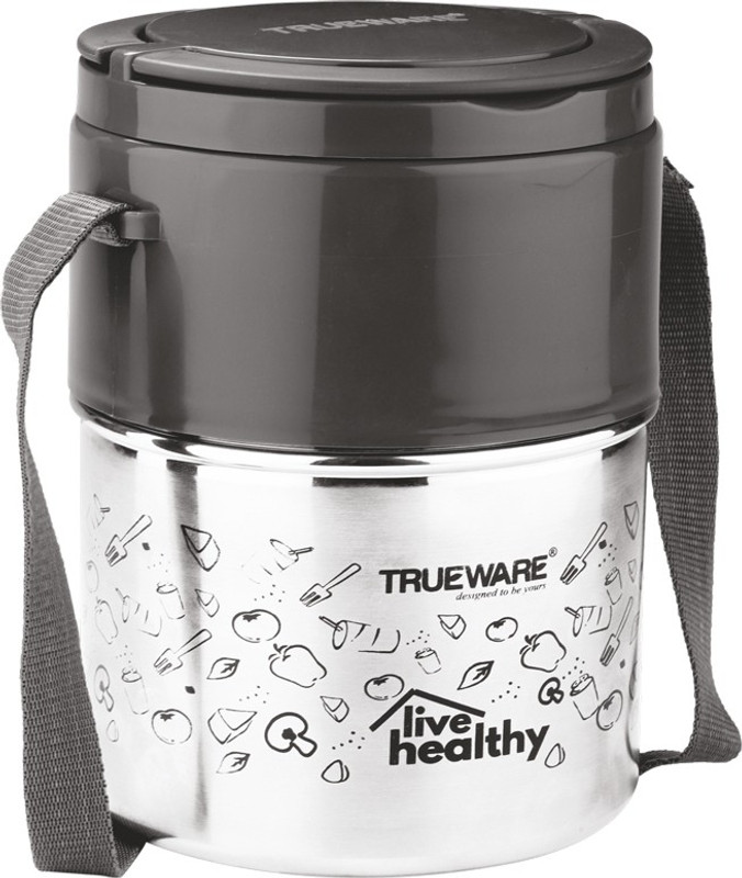 Trueware Steelex Lunch Box , 3 Containers 3 Containers Stainless Steel Office Lunch Box(350 ml)