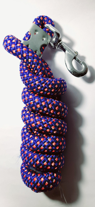 JK INTERNATIONAL ROPE LEASH BLUE CHECK COLOR (22 MM) FOR ALL BREEDS 125 cm Dog Cord Leash(Blue)
